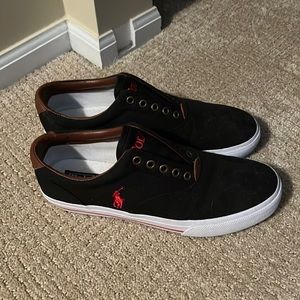 Polo canvas shoes. Worn once. Size 9